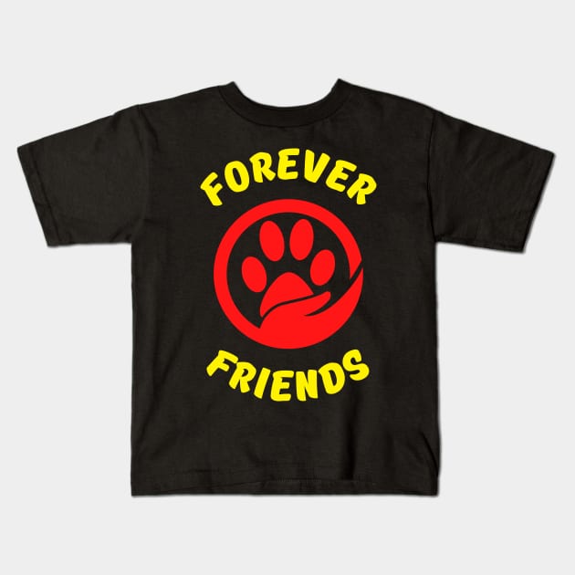 Forever Friends Kids T-Shirt by Rusty-Gate98